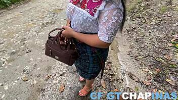 guatemalan milf tricked in chimaltenango, she rides hard natural tits sex p1