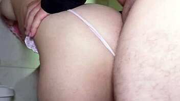 rough bathroom doggystyle with juicy latina's big ass bouncing sloppy