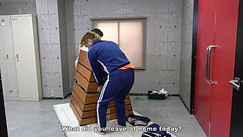 Japanese Teacher Spanks And Punishes Student In Gym Domination