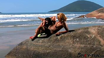 Brazilian Lesbians Rip Clothes And Lick Pussy Wild!