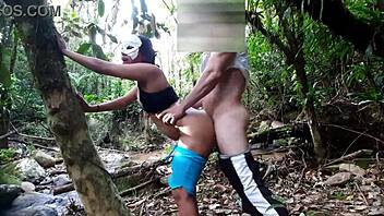 Amateur fuck doll takes big cock anal in waterfall hardcore orgasm