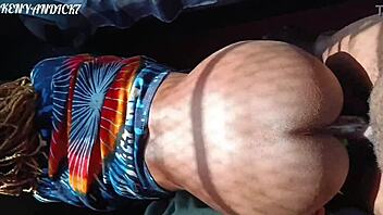 african ebony couple bends over for hardcore doggystyle