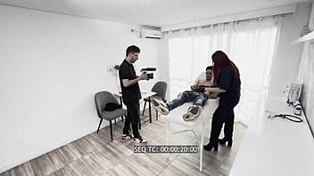 juan bustos voyeurs christy evans danny mast rough backstage blowjob cum