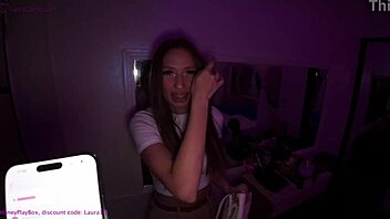 he controlled my vibrator on date triggering ORGASM after orgasm pov