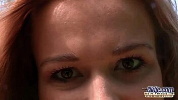 cute teen deepthroats and gets fucked hard outdoors by older guy