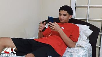 Guy Hides In Closet Spying Curly Big Tits Mature's Huge Pussy