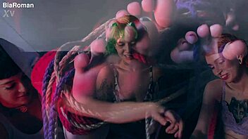 Kinky Lesbian Feet Games Excite Goddesses Bondage Licking