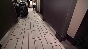 Nerdy Amy Quinn rims athlete's ass then takes huge BBC pounding