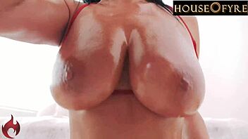 Busty French milf Anissa Kate rides cock titty fucks 😍🍆