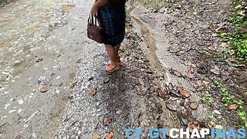 guatemalan milf tricked in chimaltenango, she rides hard natural tits sex p1