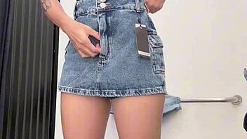 barely legal jasmin strips wild in store cabin shopping frenzy 😜