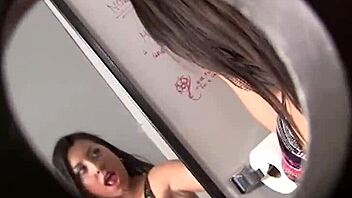 Alexa Teases Gloryhole Cock With Panties