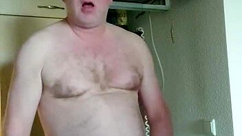 Horny Nylon Guy Craves Morning Coffee Masturbation