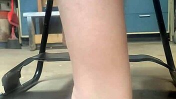 bouncy chair rocks huge dildo deep in ass