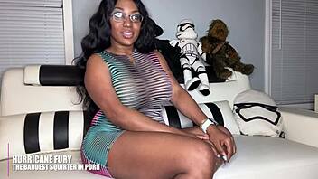 Big creamy pussy unleashes massive squirt blast