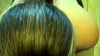 hilarious first golden shower try with bbw wife and old guy