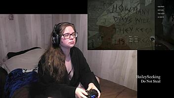 bbw big tits brunette teases in lingerie til dawn