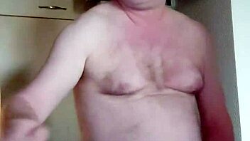 Horny Nylon Guy Craves Morning Coffee Masturbation