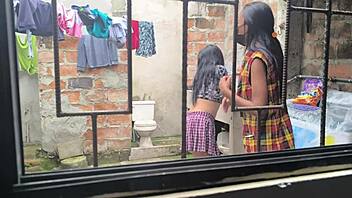 hot housewife sluts film homemade porn right after laundry 😈🔥