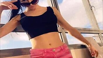 Sasha rose strips sexy next door neighbor tease