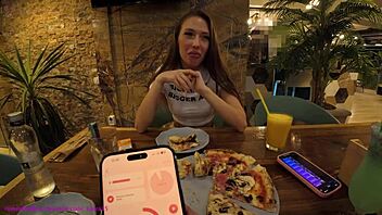 he controlled my vibrator on date triggering ORGASM after orgasm pov