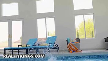 will munches mia moore's pussy poolside before sofa dicking