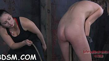 innocent cutie caged stripping tight shaved pussy teasing