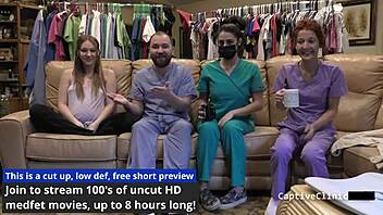 troubled tongue! nova maverick gags deep on cock backstage as pregnant nurse