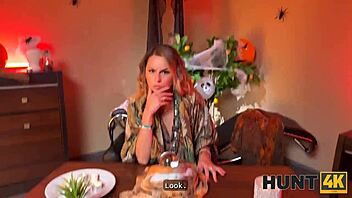 spirits guide woman to intense oral and rough session