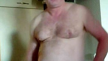 Horny Nylon Guy Craves Morning Coffee Masturbation