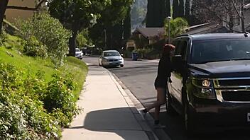 Petite Redhead Pornstar Cruises City Craving Hard Deep Banging