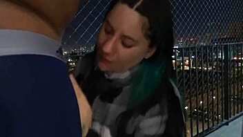 friend blows me on balcony before hard balcony pounding