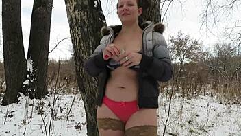 exposed thrill smoking naked outdoors