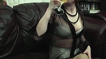 Star Nine licks feet after Maxine dildo fucks her