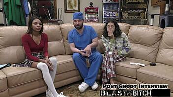 solana spits doctor's load then gets fucked and blasted