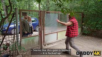 stepdaddy ranch meeting explodes into outdoor pussy pounding with cheating blonde slut