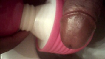 guy grips throbbing cock jerks off wildly to cum explosion