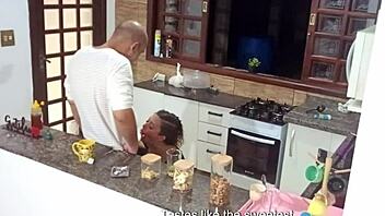 hey babe 😏 unfaithful hotwife gets anal creampie doggystyle in bar pantry 🍑💦🔥