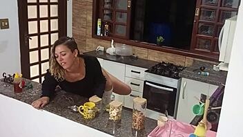 hey babe 😏 unfaithful hotwife gets anal creampie doggystyle in bar pantry 🍑💦🔥