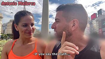 Argentinian Fitness Babe Picked Up for Street Quickie Fuck!