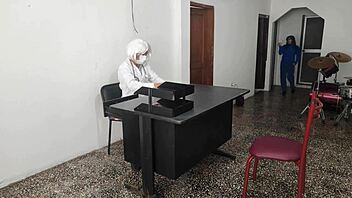 Doctor pounds secretary sensually on office desk!