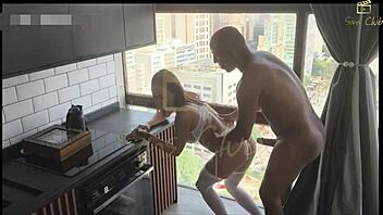 milf took that giant black cock while hubby's watching