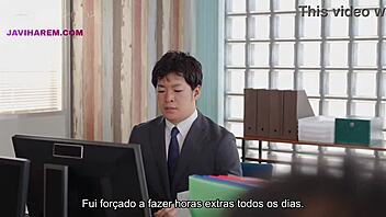 A sexy Japanese chef serves creampie to eager employee in JAV heat