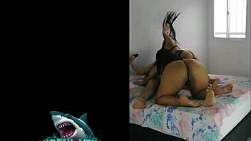 halloween party spirals into venezuelan threesome fuck