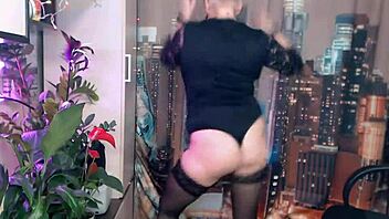 webmodel wife dances seductively for composer husband