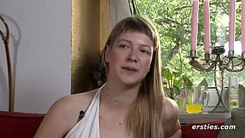 Ida Fingers Hairy Pussy Toys To Orgasm