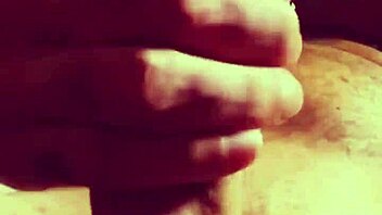 Solo Handjob Heats Up Huge Cock Before Work Arrival