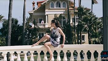 Petite Girl Next Door Takes Neighbor's Monster Cock