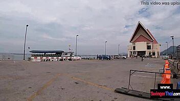 thai teen couple bangs publicly on tropical island paradise