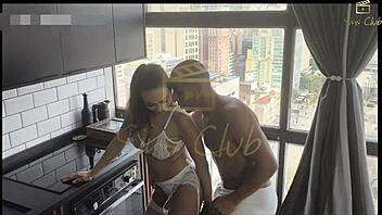 milf took that giant black cock while hubby's watching